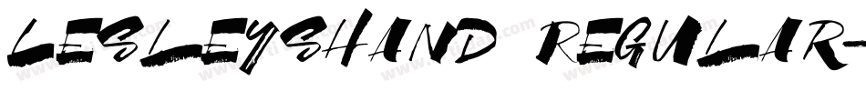LesleysHand Regular字体转换
